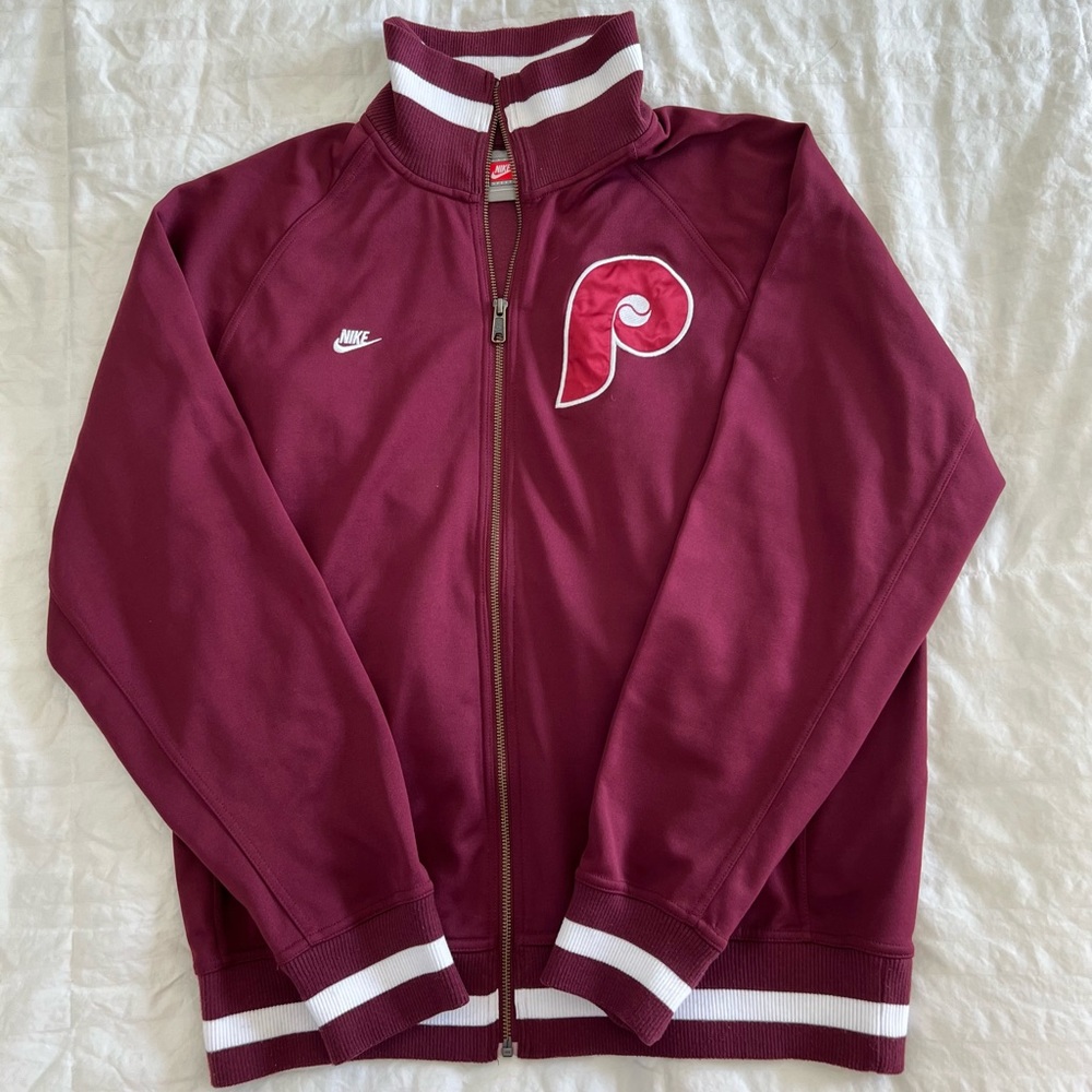 Vintage Nike Phillies Track Jacket (Size Large)